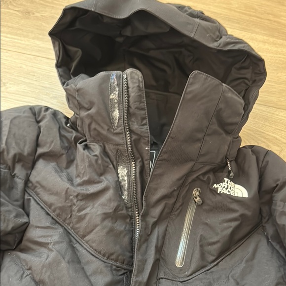 Women's The North Face Black Down Coat Sz S - Picture 3 of 7